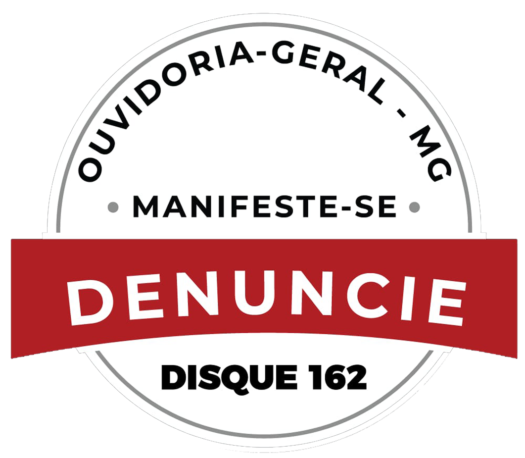 Selo da Ouvidoria-Geral de MG: Denuncie, Disque 162